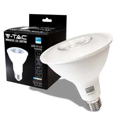 V-TAC PRO Lampadina LED Chip Samsung E27 12,8W PAR38 4000K