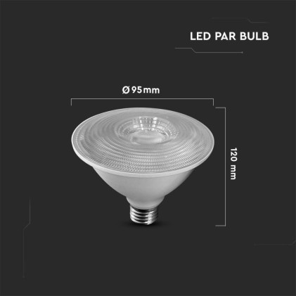 V-TAC PRO Lampadina LED Chip Samsung E27 11W PAR30 6400K