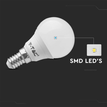 V-TAC PRO Lampadina LED Chip Samsung E14 5,5W P45 3000K