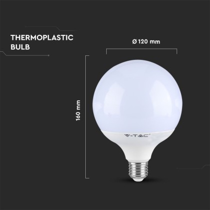 V-TAC PRO Lampadina LED Chip Samsung E27 22W 120LM/W G120 6500K