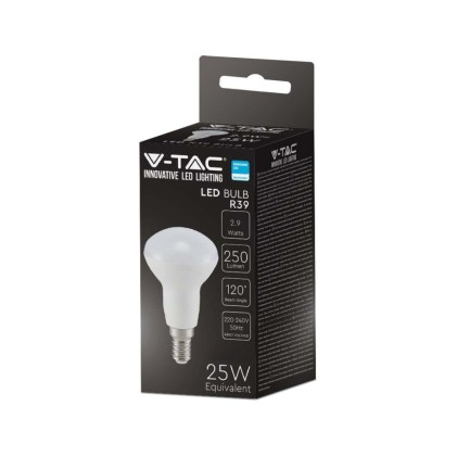 V-TAC PRO Lampadina LED Chip Samsung E14 3W R39 6400K