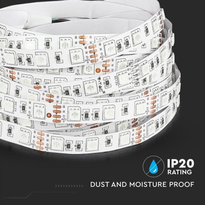 V-TAC Strip LED SMD5050 10,8W/m 5m 60 LED/m RGB 12V IP20 10mm