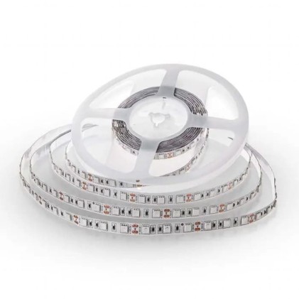 V-TAC Strip LED SMD5050 11W/m 5m 60 LED/m 3000K 12V IP20 10mm