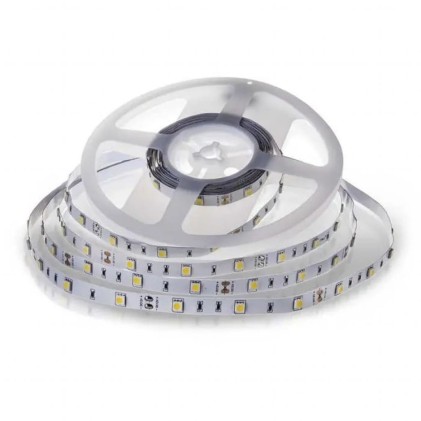 V-TAC Strip LED SMD5050 6W/m 5m 30 LED/m 12V 6500K IP20 10mm