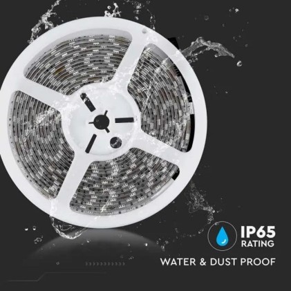 V-TAC Strip LED SMD5050 11W/m 5m 60 LED/m 12V 3000K IP65 10mm