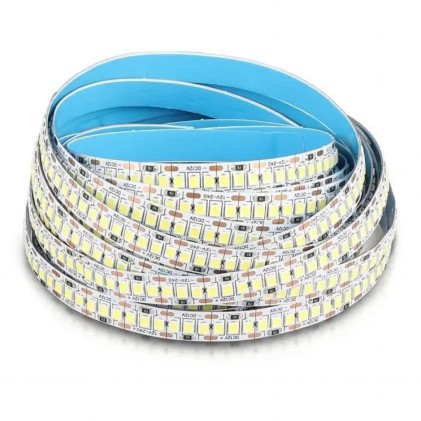 V-TAC Strip LED SMD2835 20W/m 5m 240 LED/m 2000Lm m 12V 3000K IP20 10mm