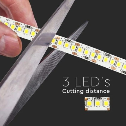 V-TAC Strip LED SMD2835 17W/m 5m 204 LED/m 12V 6400K IP20 10mm