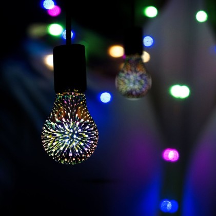 V-TAC Lampadina LED E27 5W A60 Filamento 3D 3000K