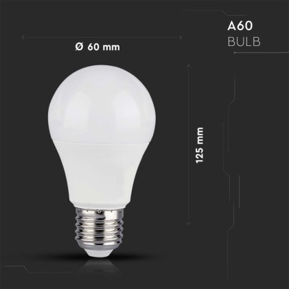 V-TAC Lampadina LED E27 11W A60 Compatibile con Google Home e Amazon Alexa Tramite App V-Tac Smart RGB e 3 in 1 Dimmerabile