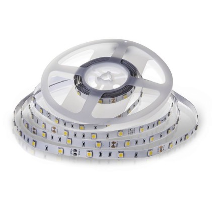V-TAC Strip LED SMD5050 4,8W/m 5m 30 LED/m 12V 3000K IP20 10mm