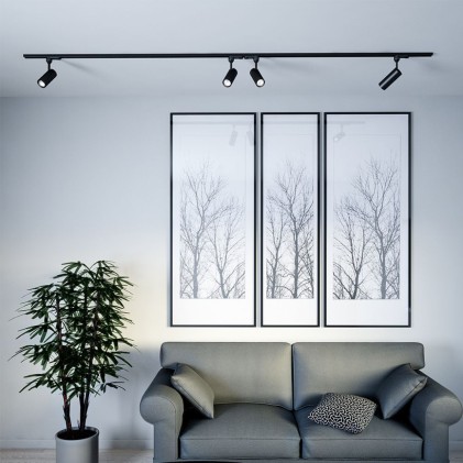 V-TAC Faretto LED da Binario Chip Samsung 7W Colore Nero 5000K