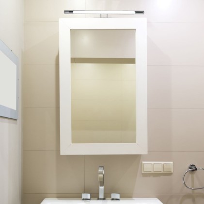 V-TAC Lampada LED da Specchio 8W 50cm Colore Cromato 3000K