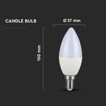 V-TAC Lampadina LED E14 4,5W Candela 6400K