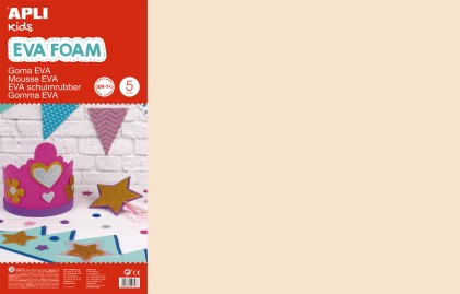 Apli Gomma Eva Skin 600x400mm - 5 Fogli di Alta Qualit&agrave; e Facile da Tagliare