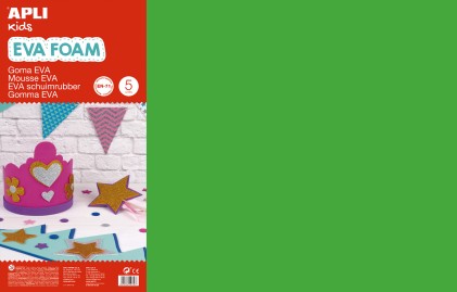 Apli Gomma Eva Green 600x400 - 5 Fogli di Alta Qualit&agrave; e Facile da Tagliare