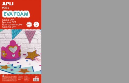 Apli Gomma Eva Grigio 600x400 - 5 Fogli di Alta Qualit&agrave; e Facile da Tagliare