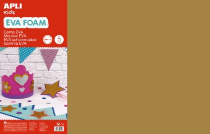 Apli Gomma Eva Marrone 600x400 - 5 Fogli di Alta Qualit&agrave; e Facile da Tagliare