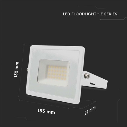 V-TAC Faro LED SMD 30W E-Series G2 Colore Bianco 6500K IP65