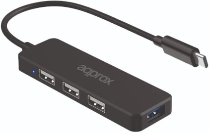 Hub USB-C con 3x USB 2.0 e 1x USB 3.0 - Velocit&agrave; fino a 5 Gbit/s