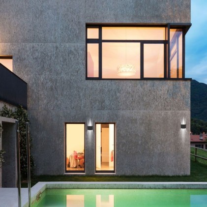 V-TAC Lampada LED da Muro Arrotondata Doppio LED COB 5W 140LM/W Colore Nero Satinato Fascio Luminoso Regolabile 4000K IP65