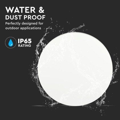 V-TAC Lampada LED da Muro Rotonda 8W 160LM/W Colore Bianco 4000K IP65