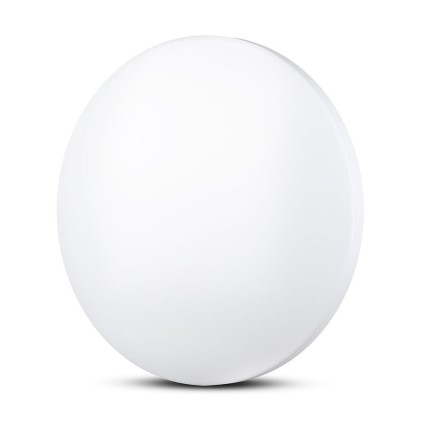 V-TAC Plafoniera LED Rotonda 12W con Interruttore Cambia Colore 3in1 Satinata d: 255mm h: 55mm
