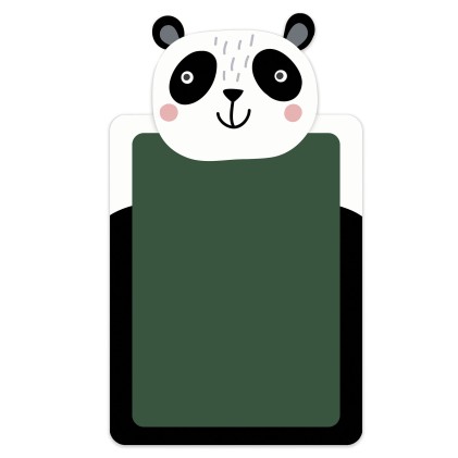 Apli Espositore da 9 Confezioni di Lavagna per Gessi a Forma di Animale + Scatola da 3 Gessi Colorati e Gomma - Misure 260x155x15mm - Disegni Rana, Orso Panda e Orso