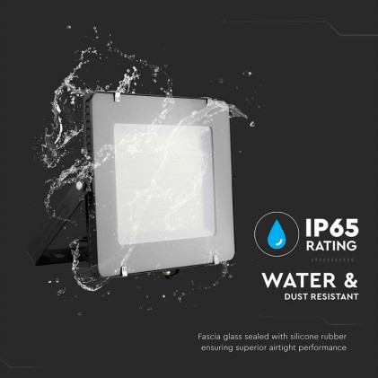 V-TAC PRO Faro LED SMD Chip Samsung 300W 115LM/W Colore Nero 6500K IP65