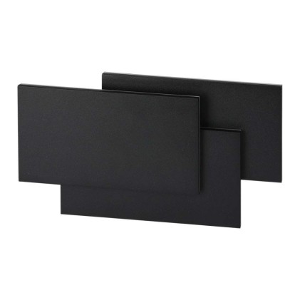 V-TAC Lampada LED da Muro Rettangolare con Forme Sovrapposte 12W Colore Nero 3000K IP20