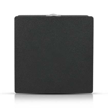 V-TAC Lampada LED da Muro Quadrato 4W 110LM/W Colore Nero 3000K IP65