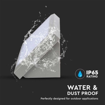 V-TAC Lampada LED da Muro Angolare 20W Colore Grigio 3000K IP65