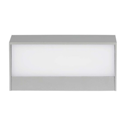 V-TAC Lampada LED da Muro Rettangolare 9W Doppio Fascio Luminoso Colore Grigio 3000K IP65