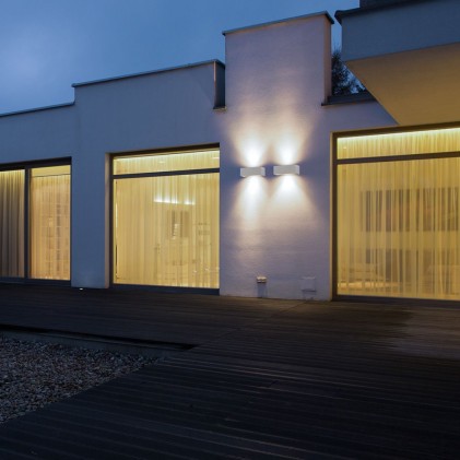 V-TAC Lampada LED da Muro Rettangolare 9W Doppio Fascio Luminoso Colore Grigio 4000K IP65