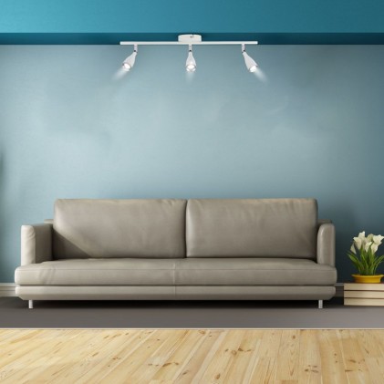 V-TAC Faretto LED da Muro Triplo 13,5W con Testa Orientabile Colore Bianco 3000K IP20