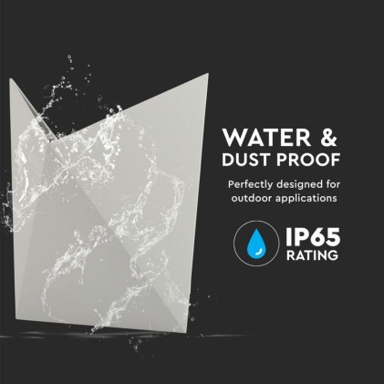 V-TAC Lampada LED da Muro a Tasca 5W 110LM/W Colore Grigio 3000K IP65