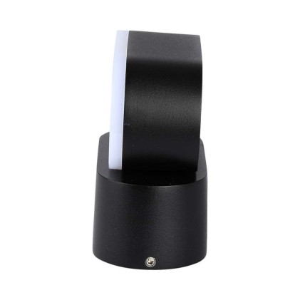 V-TAC Lampada LED da Muro Ovale 5W 110LM/W Colore Nero con Testa Ruotabile 3000K IP65