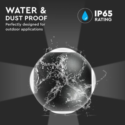 V-TAC Lampada LED da Muro Sferica 4W LED COB 4W Colore Bianco 3000K IP65