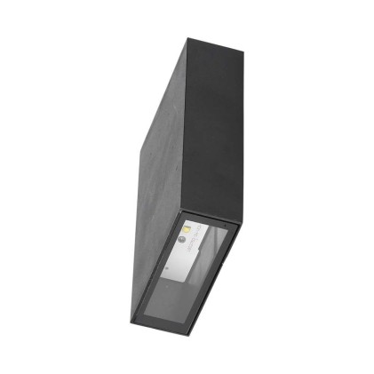 V-TAC Lampada LED da Muro Rettangolare 4W Colore Nero 6500K IP65