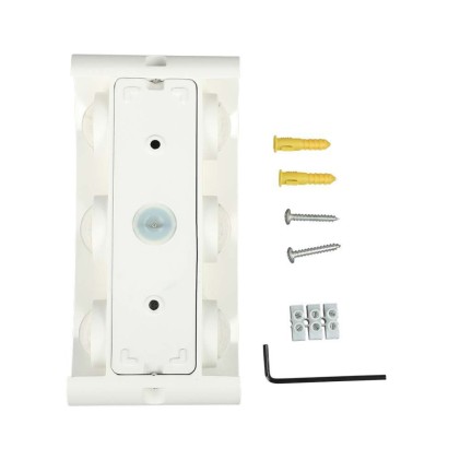 V-TAC Applique LED da Muro 6W Doppio Fascio Luminoso Corpo Bianco 4000K IP65
