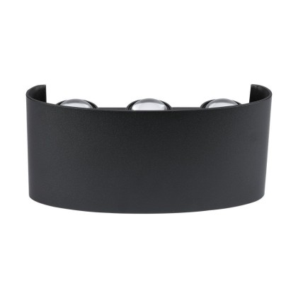 V-TAC Applique LED da Muro 6W Doppio Fascio Luminoso Corpo Nero 3000K IP65