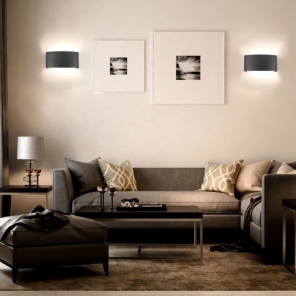 V-TAC Applique LED da Muro 6W Doppio Fascio Luminoso Corpo Nero 3000K IP65