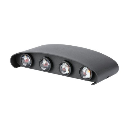 V-TAC Applique LED da Muro 7W Doppio Fascio Luminoso Corpo Nero 4000K IP65