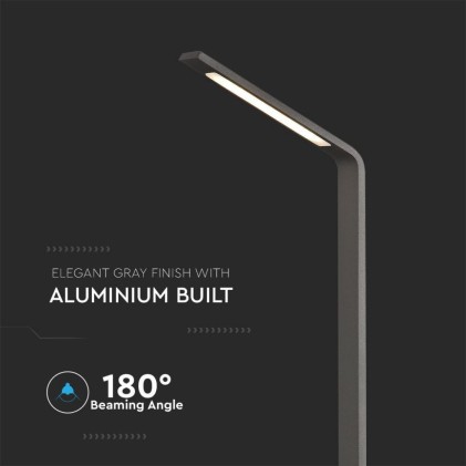 V-TAC Lampione LED da Esterno 6W Colore Grigio h: 80cm 4000K IP54