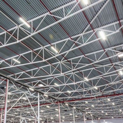 V-TAC PRO Campana Industriale LED Lineare Chip Samsung 100W Colore Nero 4000K IP54