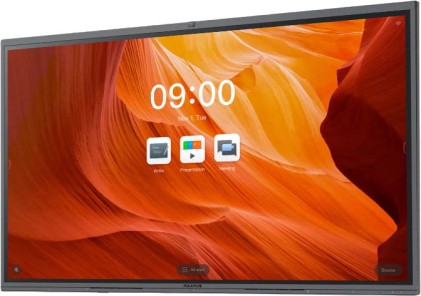 Schermo interattivo Maxhub V6 Classic da 55" LED IPS UHD 4K - Risposta in 8 ms - 16:9 - Fotocamera da 48 MP - 20 punti di contatto - HDMI, USB 2.0, 3.0 e C, RS232 e slot OPS - Altoparlanti e microfoni integrati