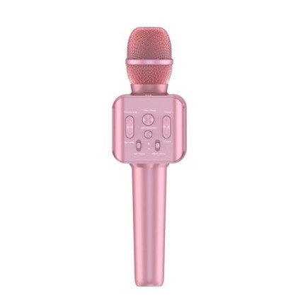 Microfono XO con Altoparlante Bluetooth Integrato - Dimensioni 90x90x290mm - Bluetooth 50 - Supporta Riproduzione da Bluetooth, USB, Scheda Micro SD e Ingresso Linea - Peso 339gr - Batteria al Litio 1200Mah - Colore Nero