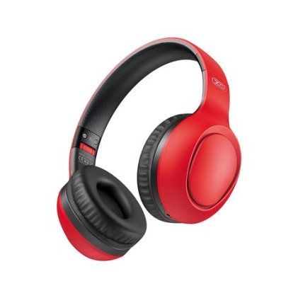 Cuffie wireless Bluetooth 5.0 XO B35 - Archetto regolabile - Cuscinetti auricolari imbottiti - Durata della batteria fino a 15 ore - Include custodia in silicone - Colore rosso