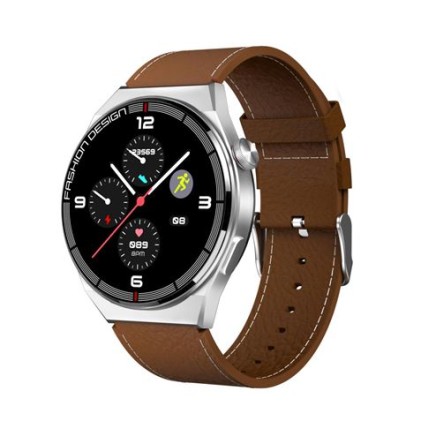 XO J1 Smartwatch Schermo HD 1.28" Bluetooth 5.1 - Chiamate Bluetooth - Impermeabile IP68 - Funzioni: Frequenza Cardiaca, Contapassi, Pressione Sanguigna - Batteria 270Mah - Colore Marrone