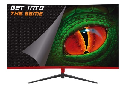 KeepOut 24" Monitor da gioco LED curvo R1500 FullHD 1080p 100Hz - Risposta 1ms - Angolo di visione 178&ordm; - 16:9 - Altoparlanti 6W - HDMI, VGA - VESA 100x100mm