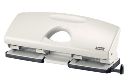 Petrus 405 Perforatrice 4 Fori - Fino a 25 Fogli - Facile Allineamento - Facile Svuotamento - Formato A4 - Perforatrici da 5,5 mm